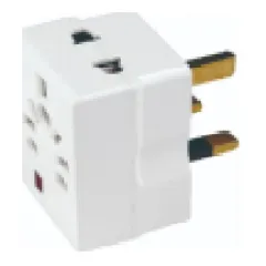 3-way 13A adaptor