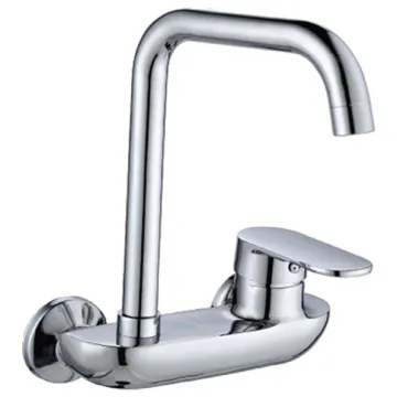Wall sink mixer