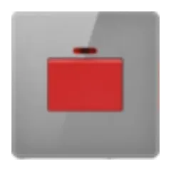 20A water heater switch, grey glass