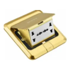 Gold floor socket