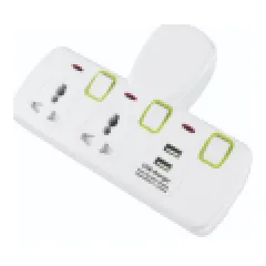 2-way universal wall socket